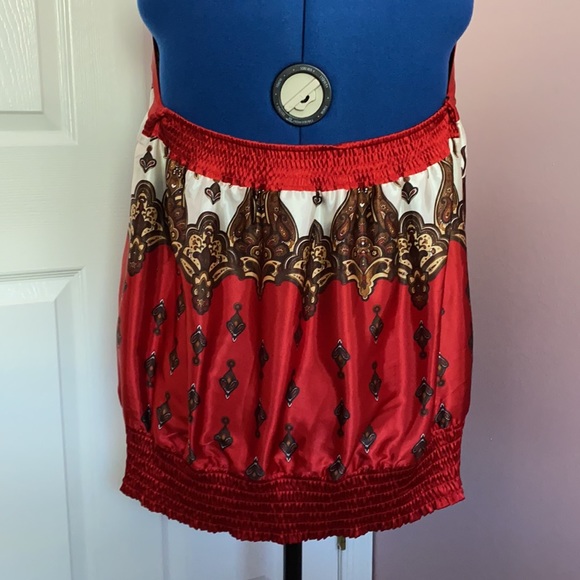 Lane Bryant beautiful halter with fringe tassel asian pattern size 20 - Picture 4 of 6